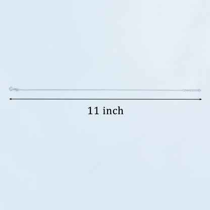 Minimal Silver Chain Anklet
