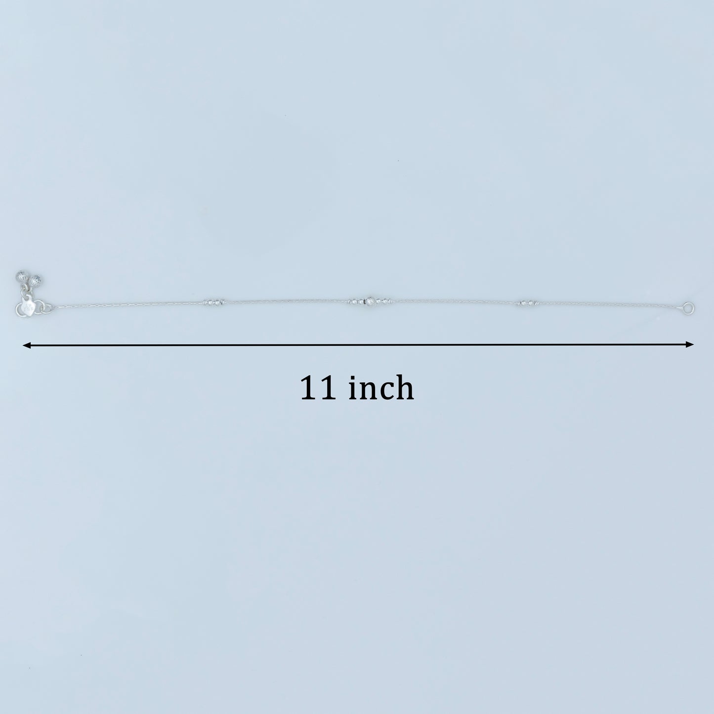 Simple Silver Chain Anklet