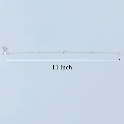Simple Silver Chain Anklet