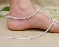 Silver exclusive women's casual payal studded with colorful gems