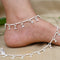 Silver Gorgeous Fasten Beads Anklet