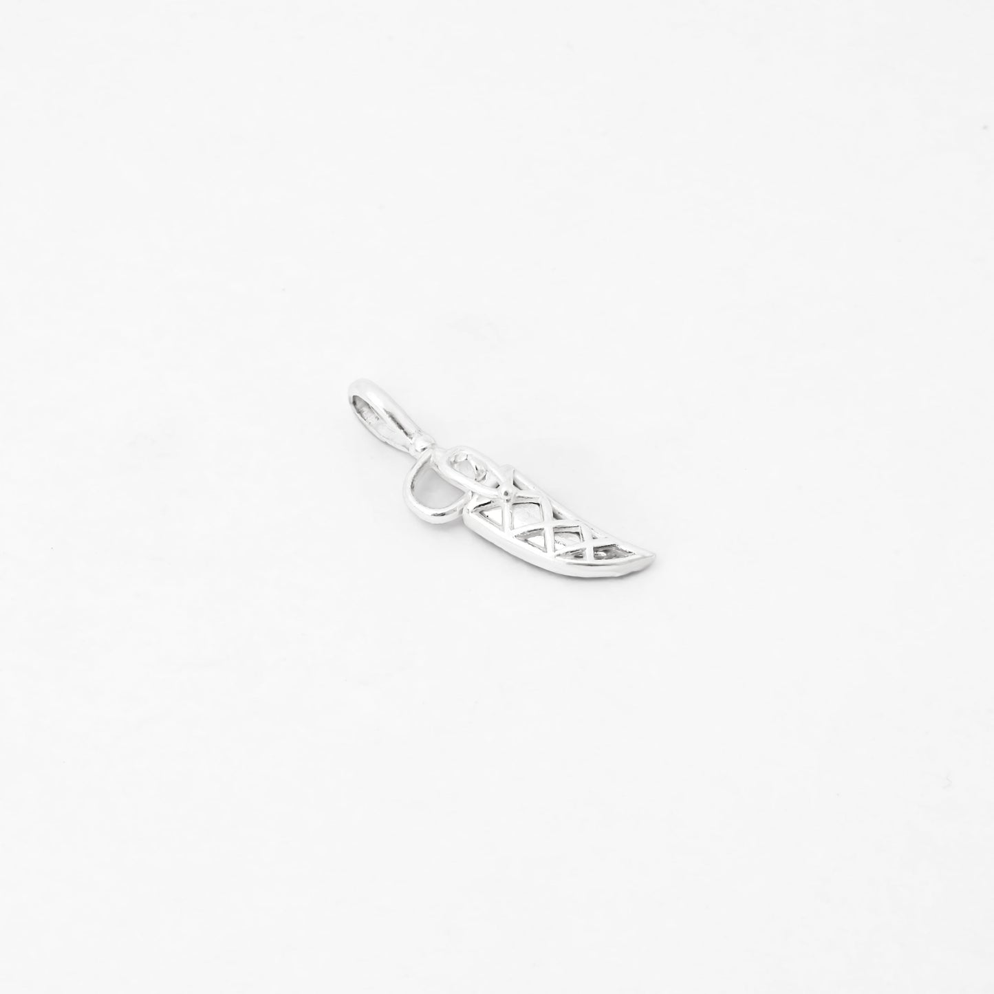 Stylish matching silver knife bracelets for boys and girls.