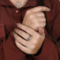 Silver "All Around Of Love" Couple Ring