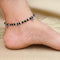 Silver Circle and Heart Shape Design Anklet for Girls