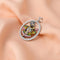 Dazzling Dwarkadhish Krishna Pendant in Silver with CZ Stones