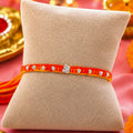 Divine Om Silver Rakhi Thread
