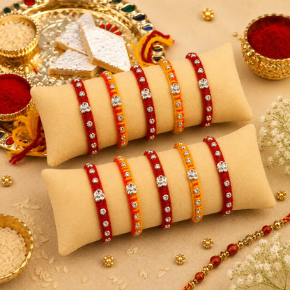 Divine Om Silver Rakhi Thread
