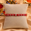 Divine Swastika Silver Rakhi Thread