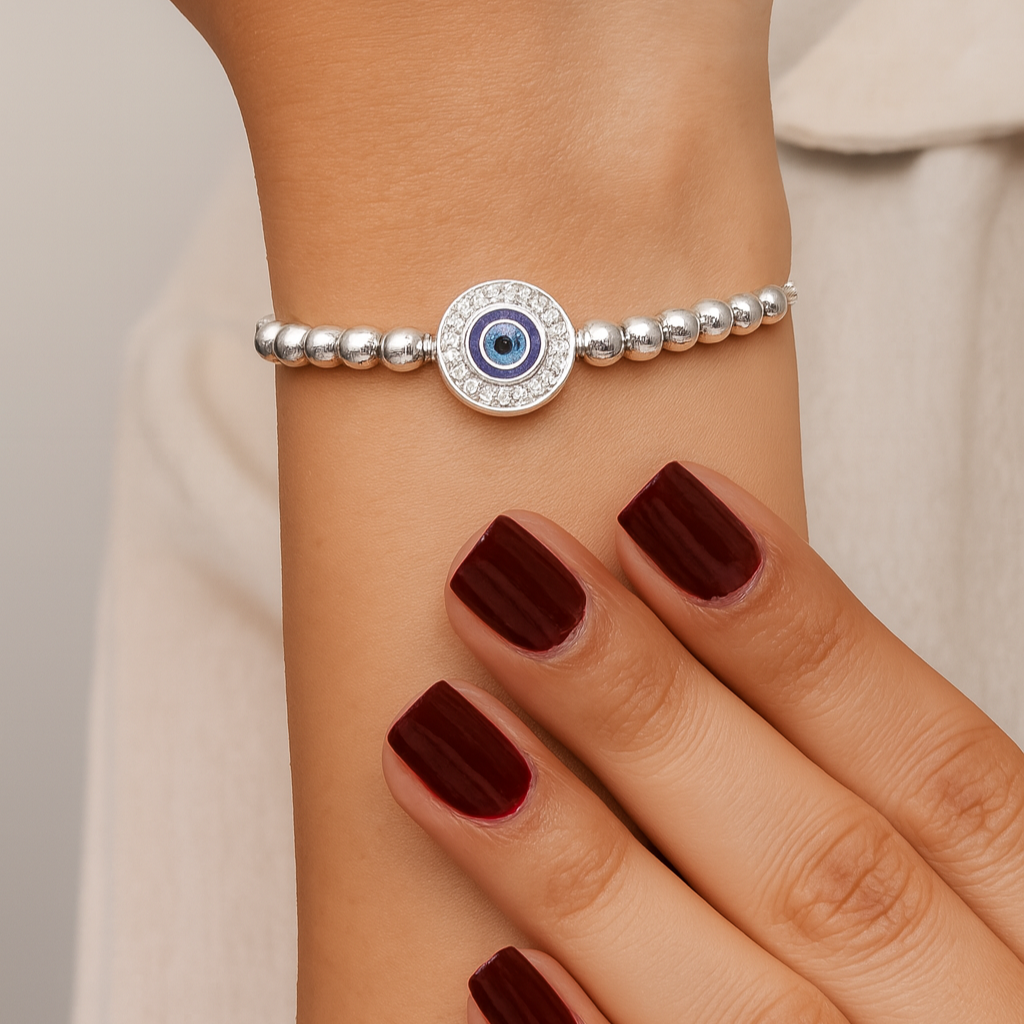 Modern Adjustable Evil Eye Bracelet for Women