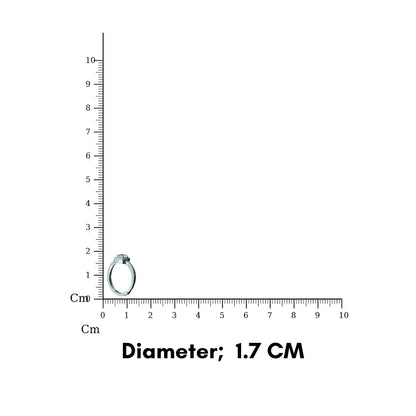 Elegant Halo Solitaire Adjustable Ring for Women