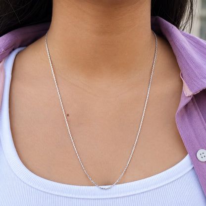 Elegant Silver Chain Necklace for Women