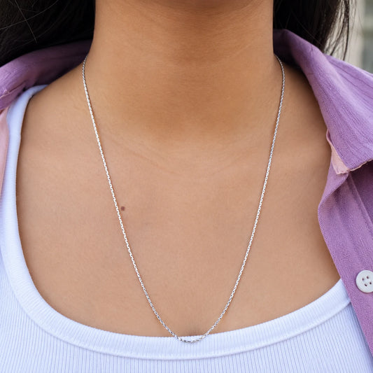 Elegant Silver Chain Necklace for Women