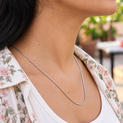 Elegant Silver Chain Necklace for Women