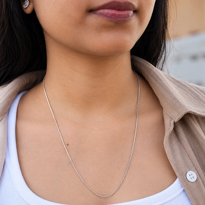 Elegant Silver Chain Necklace for Women