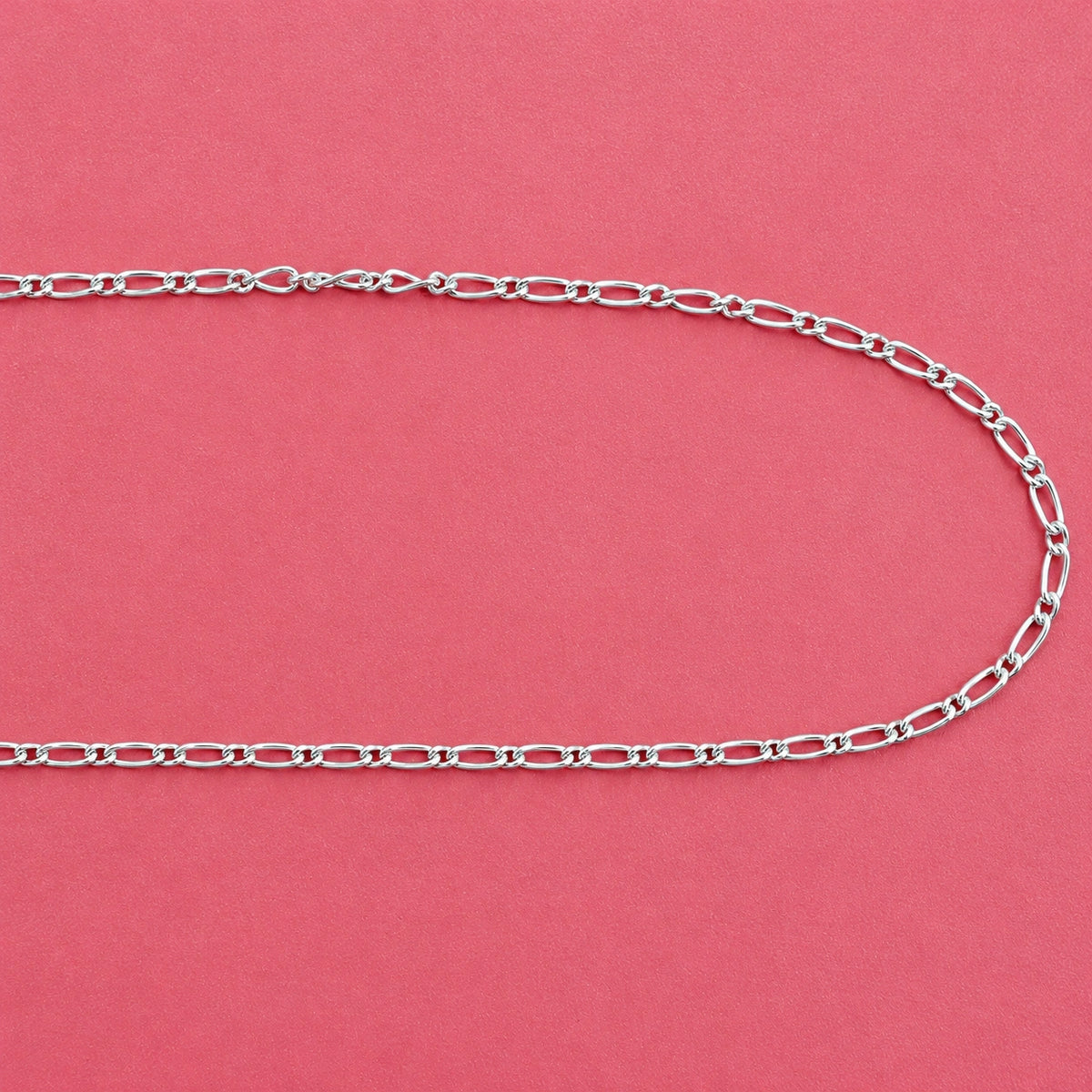 Elegant Silver Oval Link Chain Necklace for Women