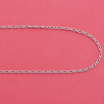 Elegant Silver Oval Link Chain Necklace for Women