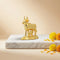Experience Timeless Blessings with Our Beautiful Gold Plated Cow and Calf Idol
