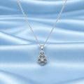 Floral Design Silver Pendant Charm
