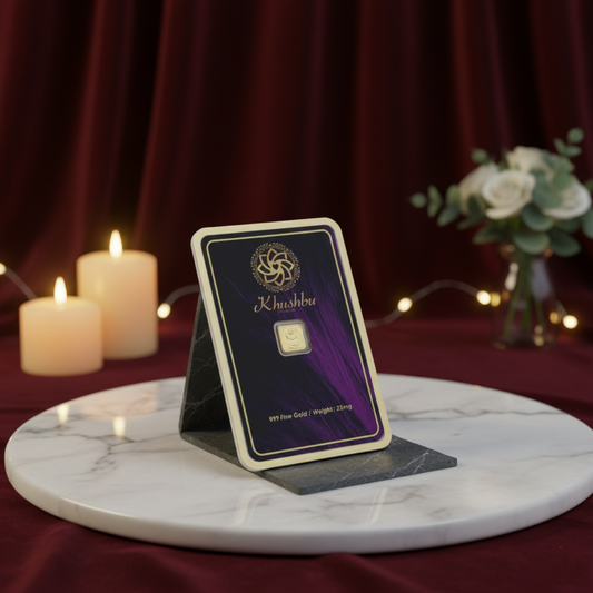 25mg Pure Gold Coin 999 Fine Gold Khushbu Jewellers