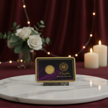 50mg Pure Gold Coin 999 Fine Gold khushbu jewellers