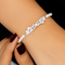 Glamorous Wedding Pearl Bracelet with Crystals
