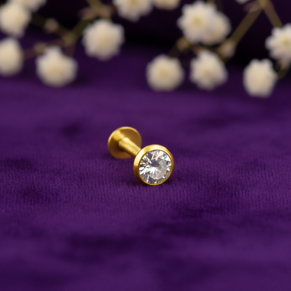 Trendy Silver Stud Nose Pins