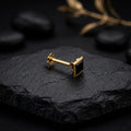 Gold Black Stone Nosepin for Girls