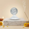 Graceful Silver Ganesha with Stand for Home Decor or Gift Purpose