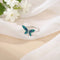 Green Butterfly Sterling Silver Ring