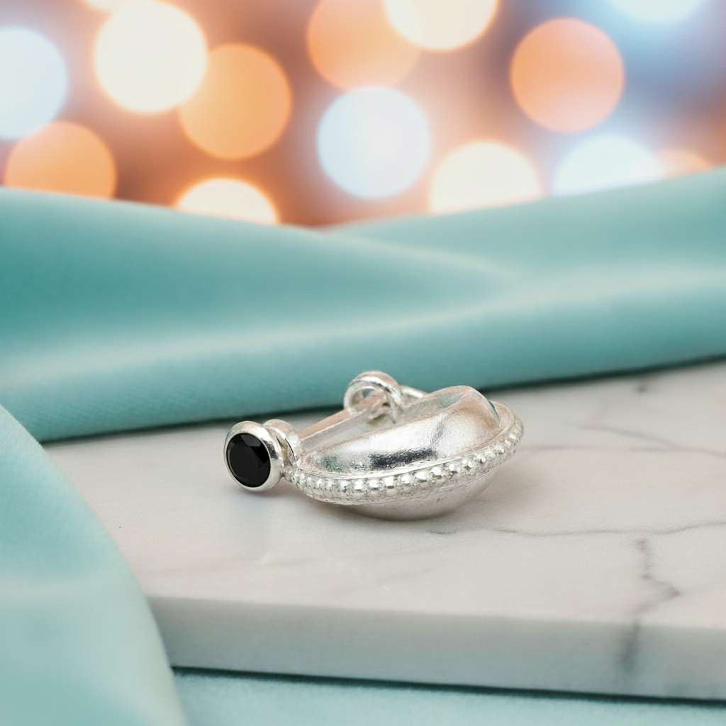 Handcrafted Silver Bali Stud Earrings for Boys