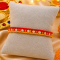 Handcrafted Silver Buds Rakhi Assorted Design