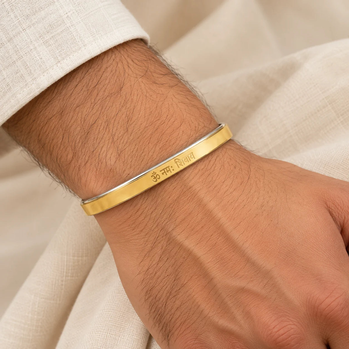 Handcrafted Silver Kada for Boys – Bold & Elegant Design