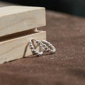 Handcrafted Twisted Silver Hoop Earrings