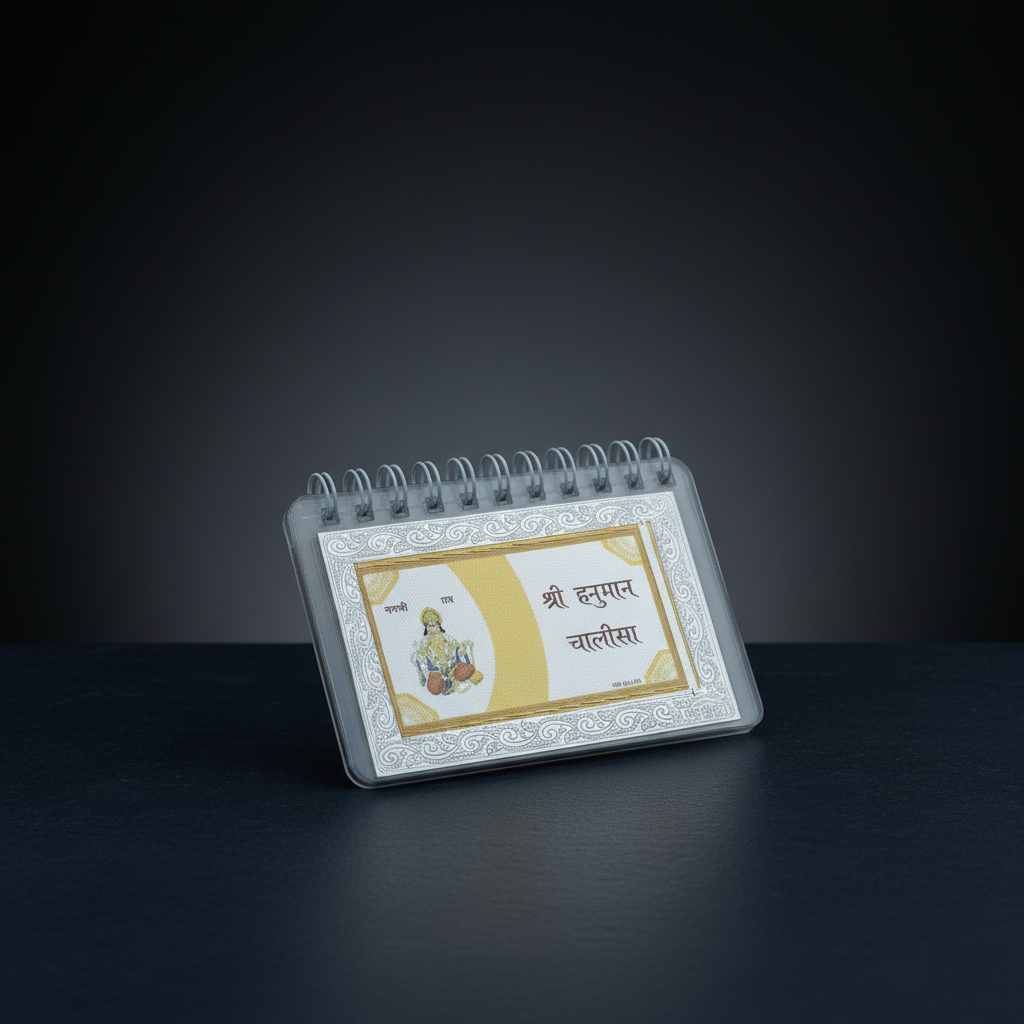 Hanuman Chalisa Silver Plated Spiritual Home