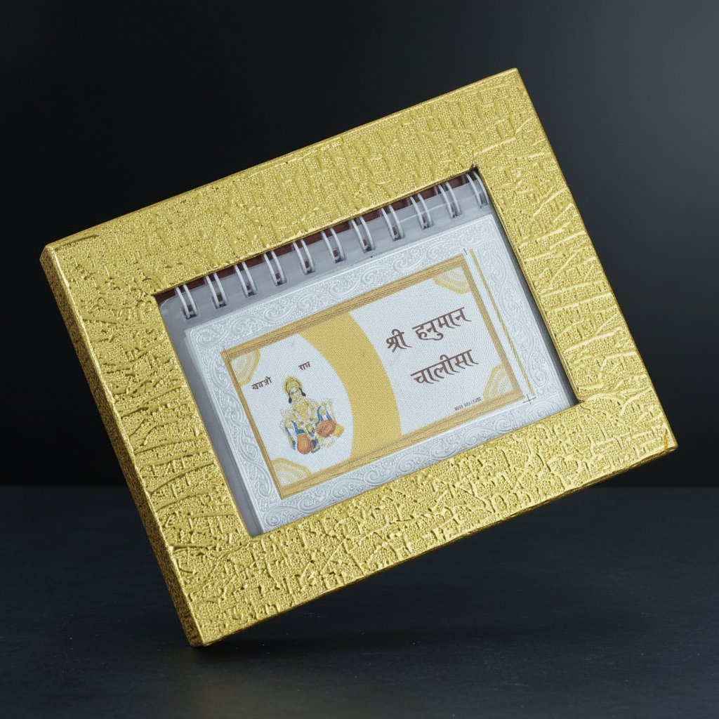 Hanuman Chalisa Silver Plated Spiritual Home