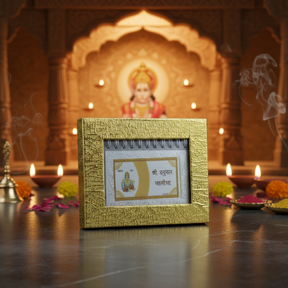 Hanuman Chalisa Silver Plated Spiritual Home