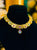 Traditional Gold Polish Silver Necklace with Earrings and Vibrant Multicolor Stones.