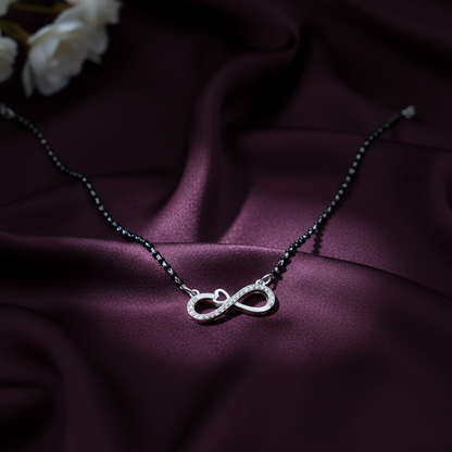 Infinite Heart Silver Mangalsutra