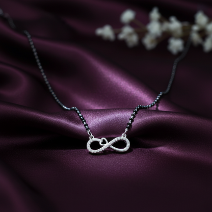 Infinite Heart Silver Mangalsutra