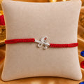 Krishna Flute Silver Rakhi for Brother