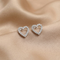 Lightweight Heart Silver Earrings