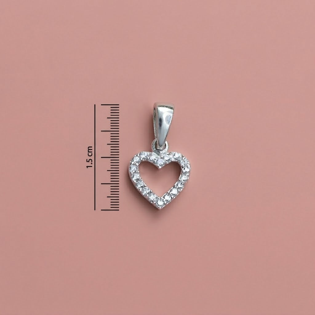 Lightweight Silver Heart Pendent