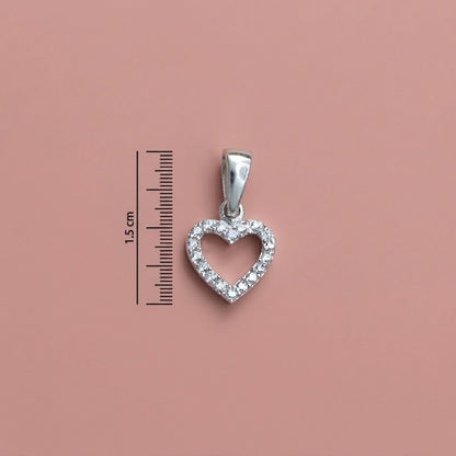 Lightweight Silver Heart Pendent