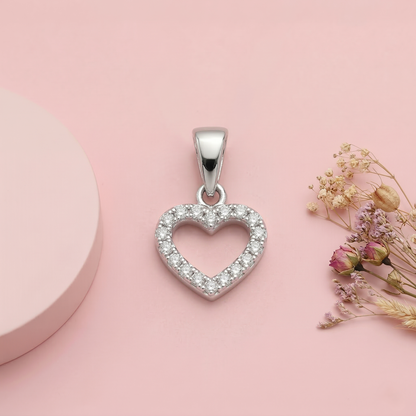 Lightweight Silver Heart Pendent