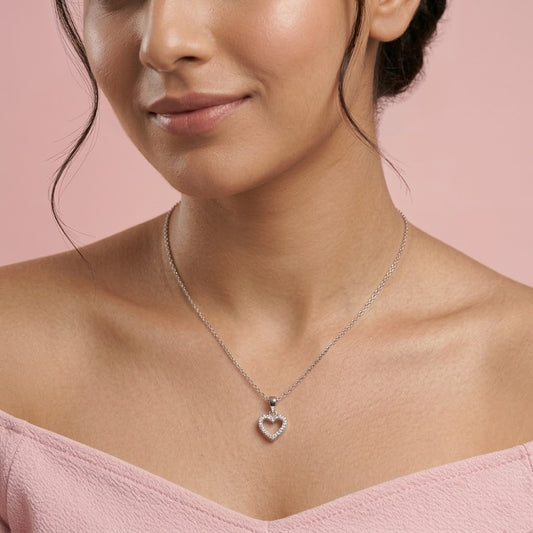 Lightweight Silver Heart Pendent