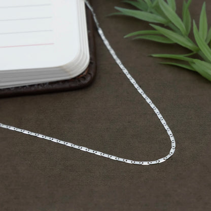 Lightweight Sterling Silver Everyday Chain for Boys and Girls
