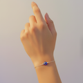 Couple Combo Love & Protection Silver Evil Eye Duo Bracelet