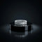 Luxury Emerald Cut Diamond Silver Ring