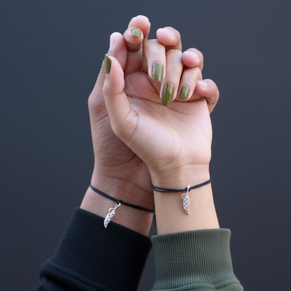 Matching Silver Knife(chaku) Bracelets for Him and Her – Perfect Boy and Girl Combo.