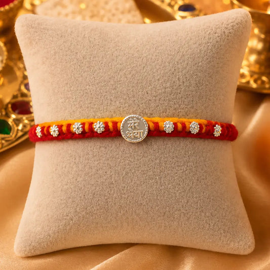 Mere Bhaiya Silver Rakhi Blessings